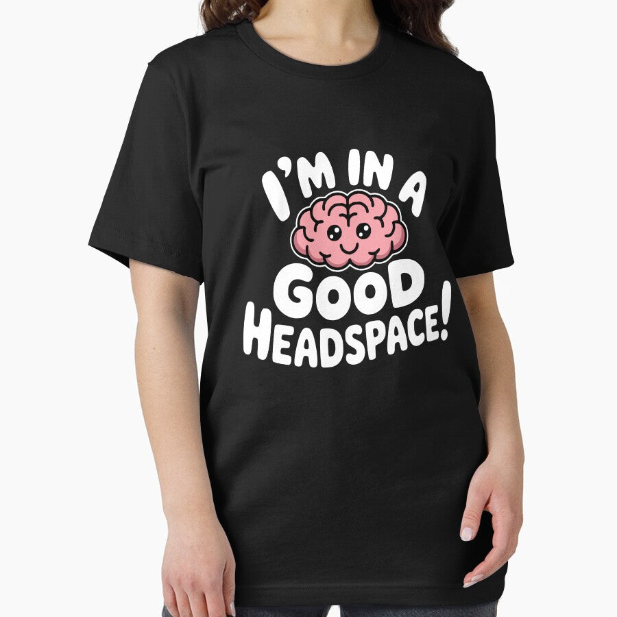 I'm In a Good Headspace! Funny Brain Pun by PMCreative