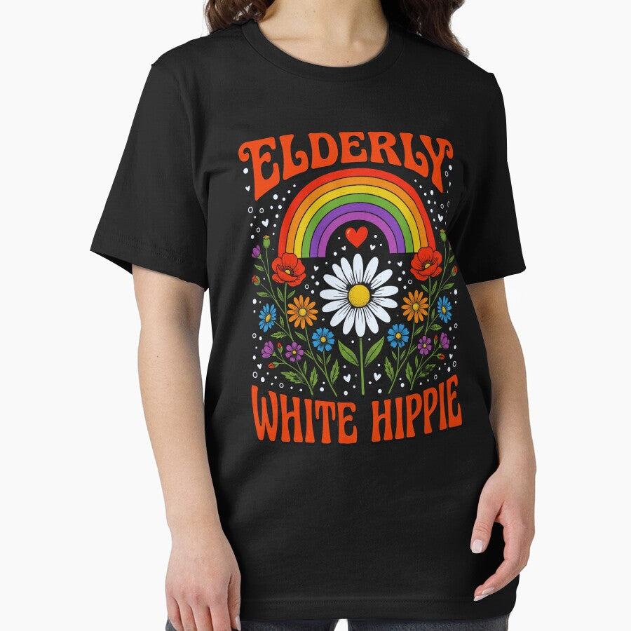 Elderly White Hippie Senior Citizen Vintage Free Spirit by FormalDehyena