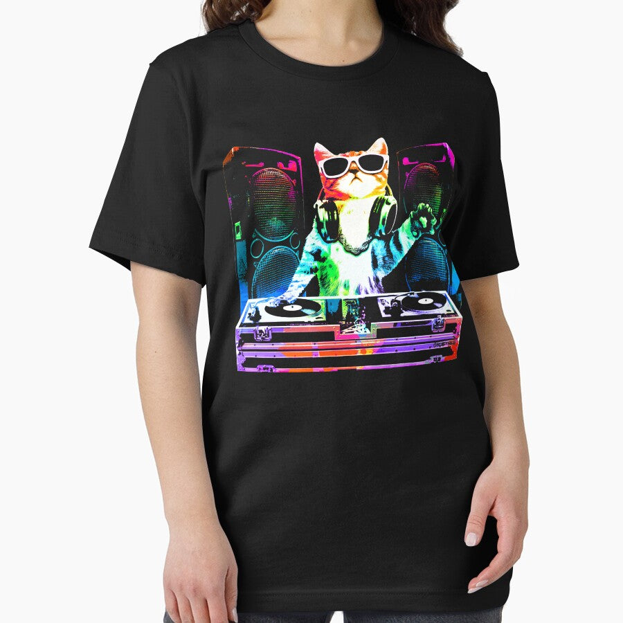 HOUSE CAT (New DJ Kitty) by ROBOTFACE T-Shirts