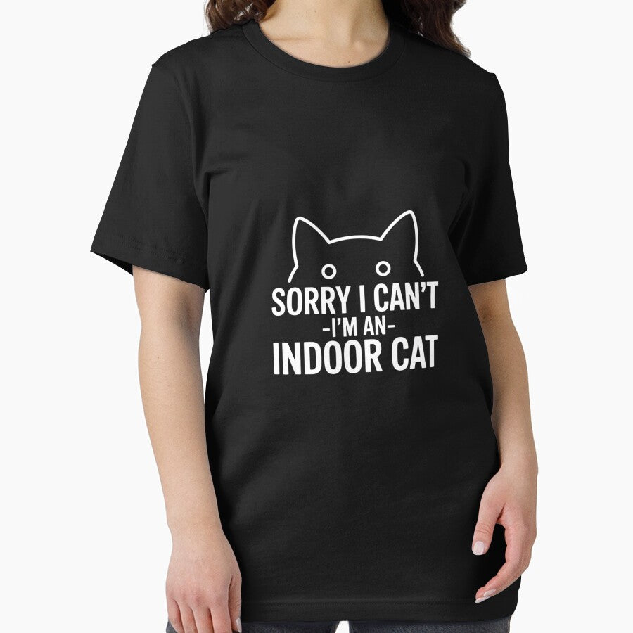 Sorry I Can't I'm An Indoor Cat Black Cat Lover by CultureSpec