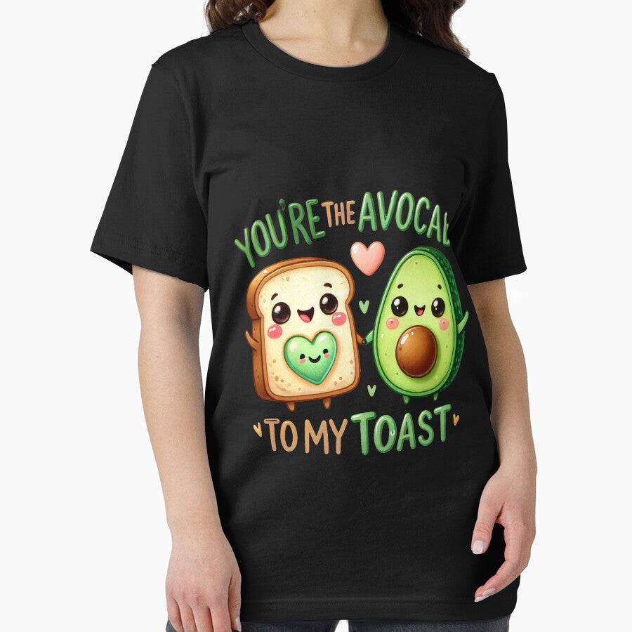 You are the Avocado to My Toast food pun valentines day tee by BandiJacksonArt