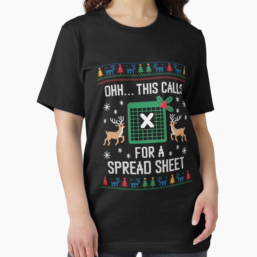 Oh This Calls For A Spreadsheet Ugly Christmas by Elenasriveras