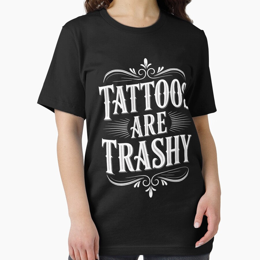 Vintage Tattoos Are Trashy Quote Typography by flagylART