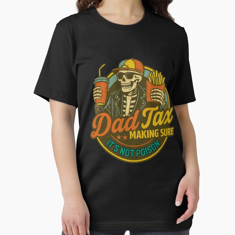 Dad Tax Making Sure It’s Not Poison Skeleton Vintage Dad Humor by flagylART