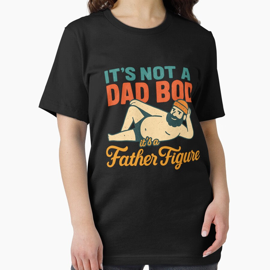 It's Not a Dad Bod It's a Father Figure Funny Dad Humor Quote by flagylART