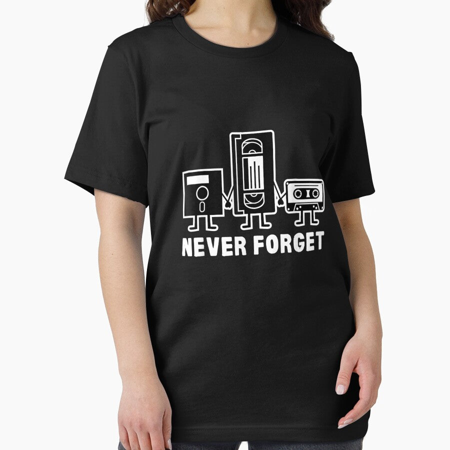 Retro Vintage Never Forget Cassette Tape T-Shirt by Lukifo-Caster