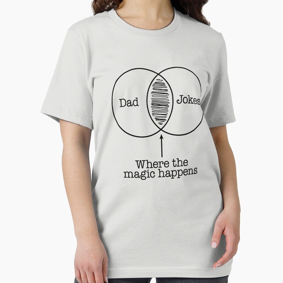Dad Jokes Venn Diagram - Funny Father's Day by MeCoolCat