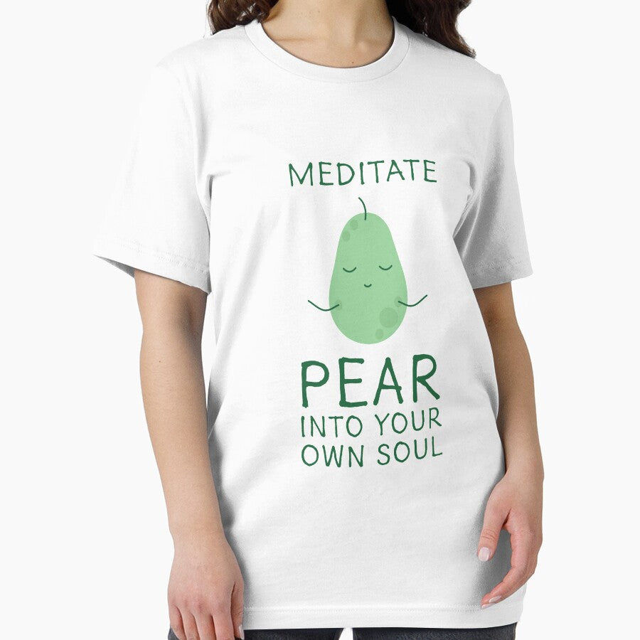 Meditation Cute Pear Pun Design by StudioUnrefined