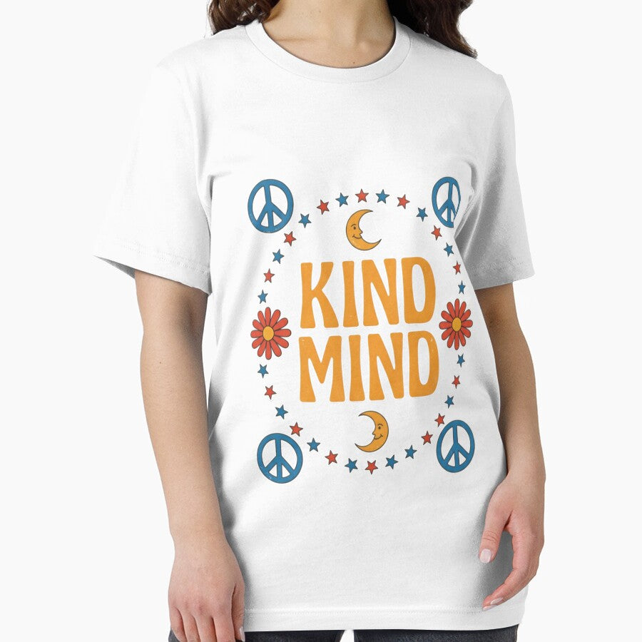 Retro Kind Mind Affirmation Poster Art by aashcreat