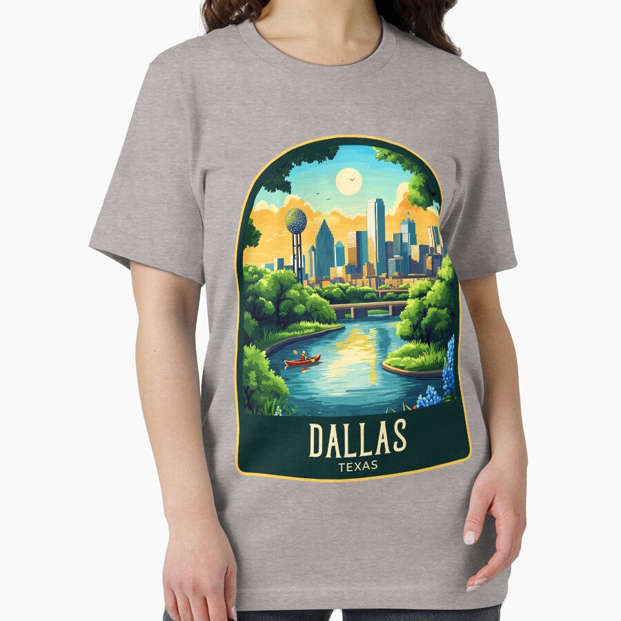 Dallas Vintage Travel Illustration by HomeLivingCo