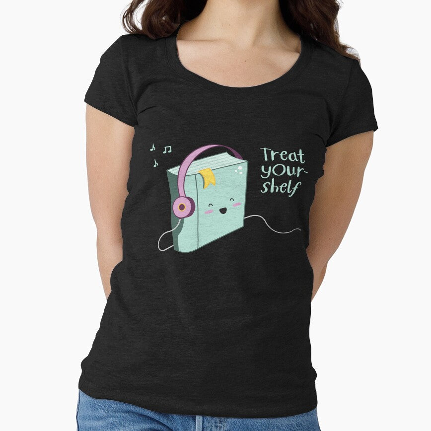 Book treat your shelf kawaii design by high5doodle