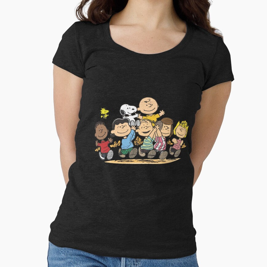 peanuts comic strip : around friends happy forever by gonyclofush