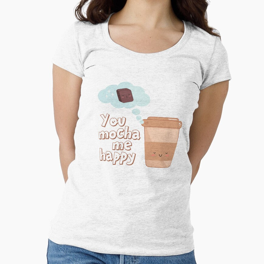 Coffee and chocolate make me happy kawaii design by high5doodle