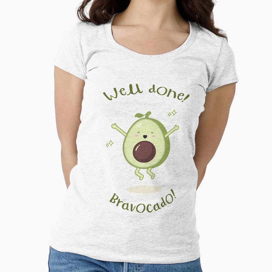 Avocado well done bravocado kawaii design by high5doodle