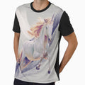 Midnight Unicorn Dreams - illustration - white unicorn by RoniArtbg