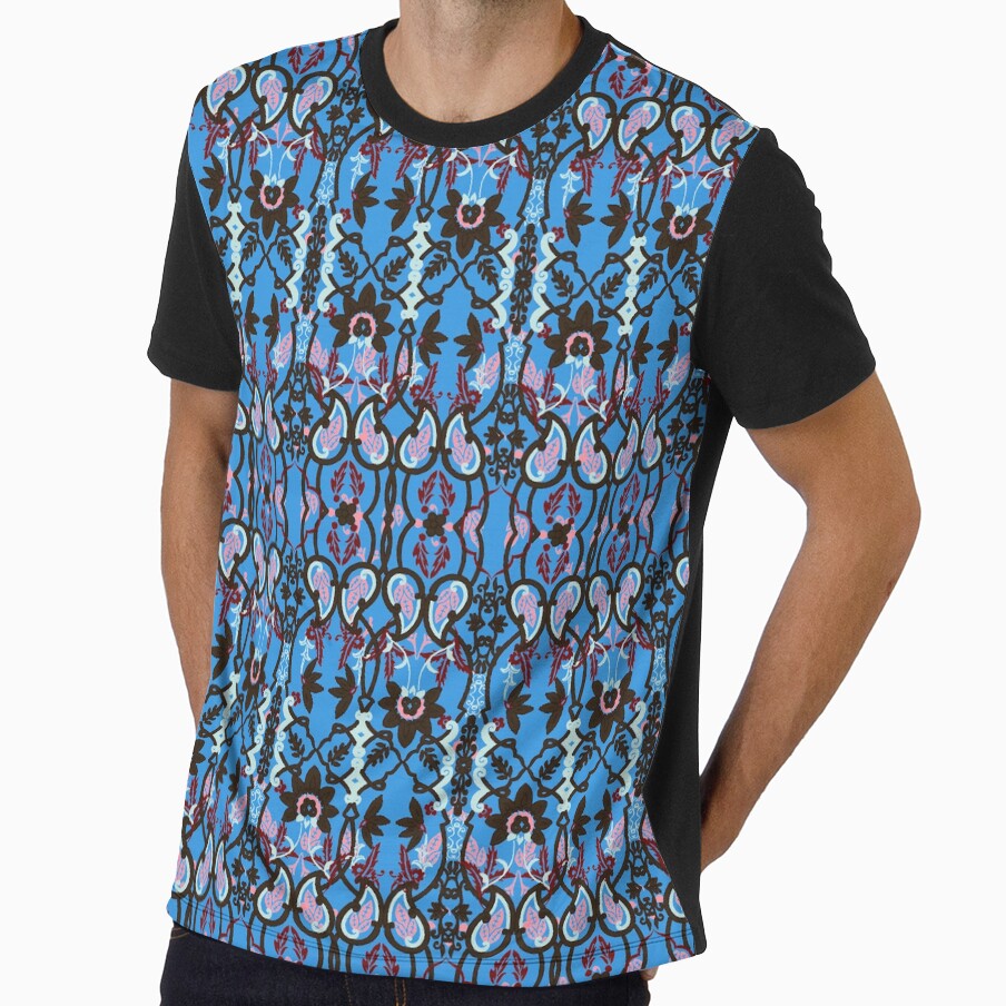 Boho Chic Bohemian Blue Stylish Pattern by mythandframe