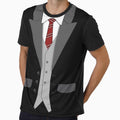 Black Suit Red Tie and Vest by Jerry Lambert