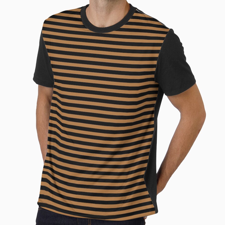 Black and Brown Vintage Thin Stripes by Gerson Ramos