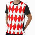 Red and White Harlequin by starrylite