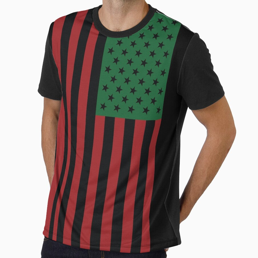 RED BLACK AND GREEN FLAG by AFRICANAPPAREL