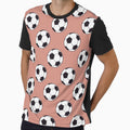 Simple Brushwork Soccer Ball (Red Background) by KharaFox Design