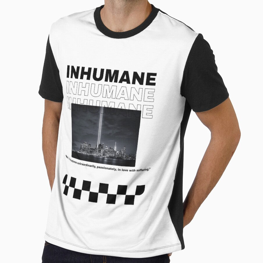 Inhumane y2k streetwear tshirt T-Shirt by Swaminiarts