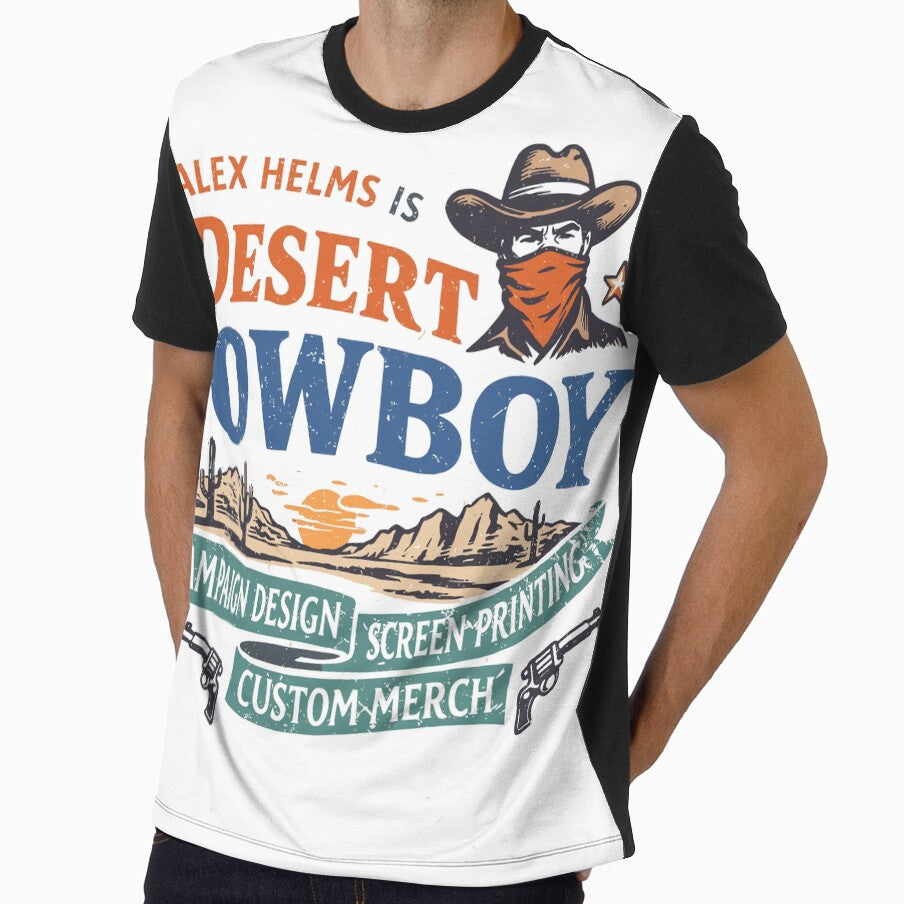 Desert Cowboy Campaign T-Shirt by Matinez Pink