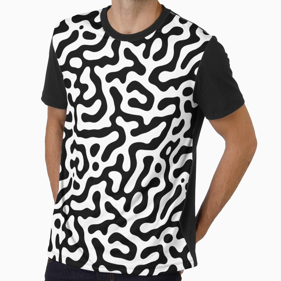 SUPERCOOL ORGANIC TURING PATTERN BLACK AND WHITE BY SUBGRL by SUBGIRL