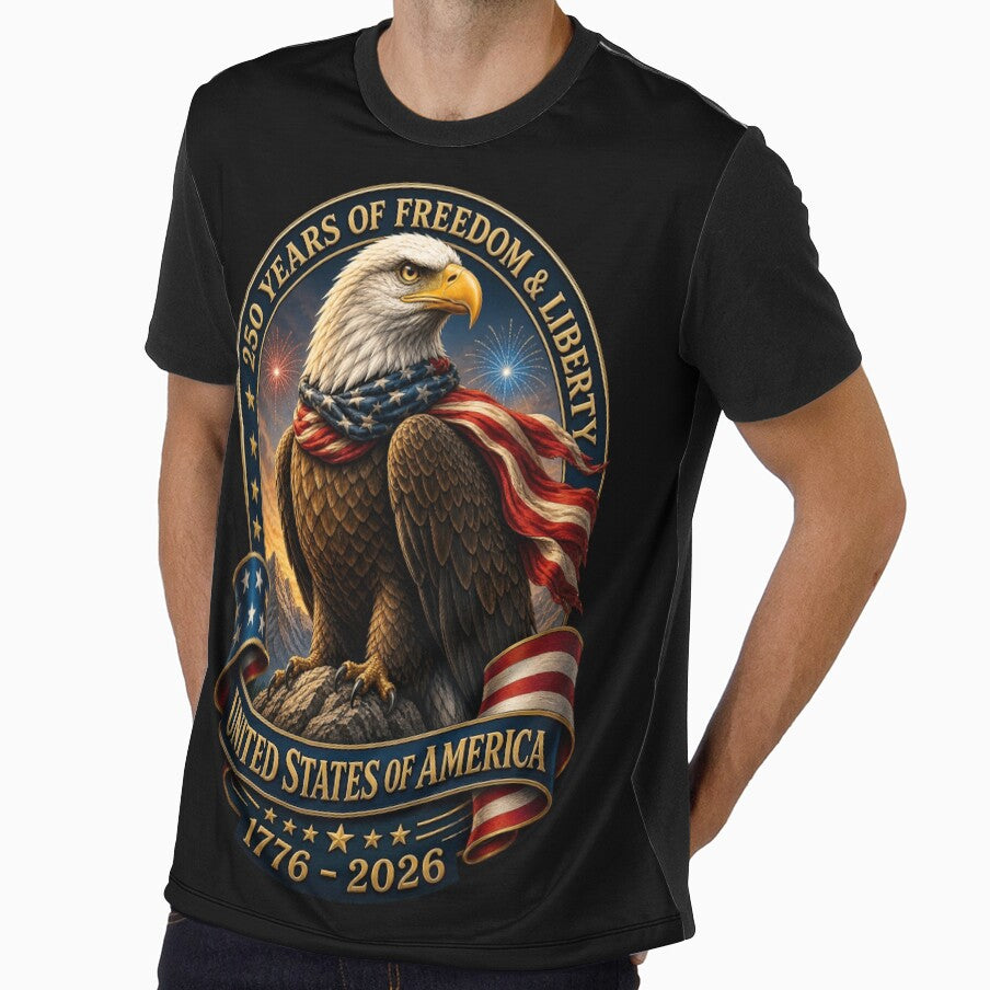 American Eagle 250 Years of Freedom & Liberty 1776-2026 by FREENATION2026