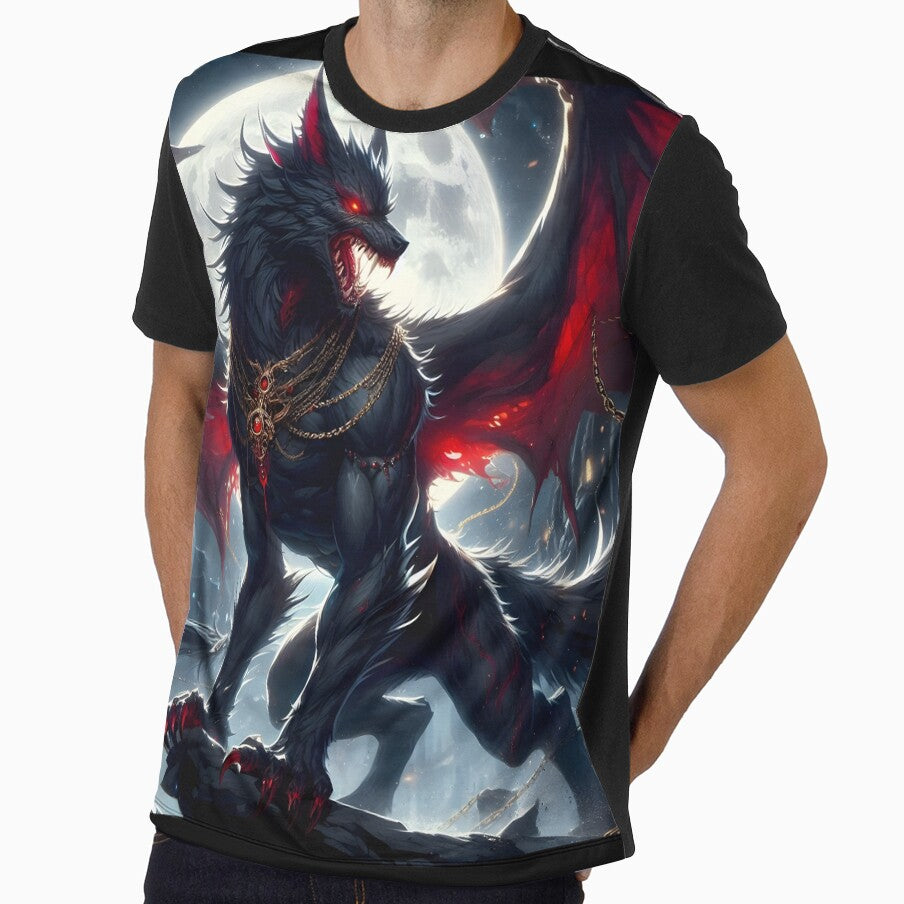 Werewolf with Dragon Wings by GalleryBrisArt