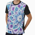 Purple Blue and white Mandala by ElexisND
