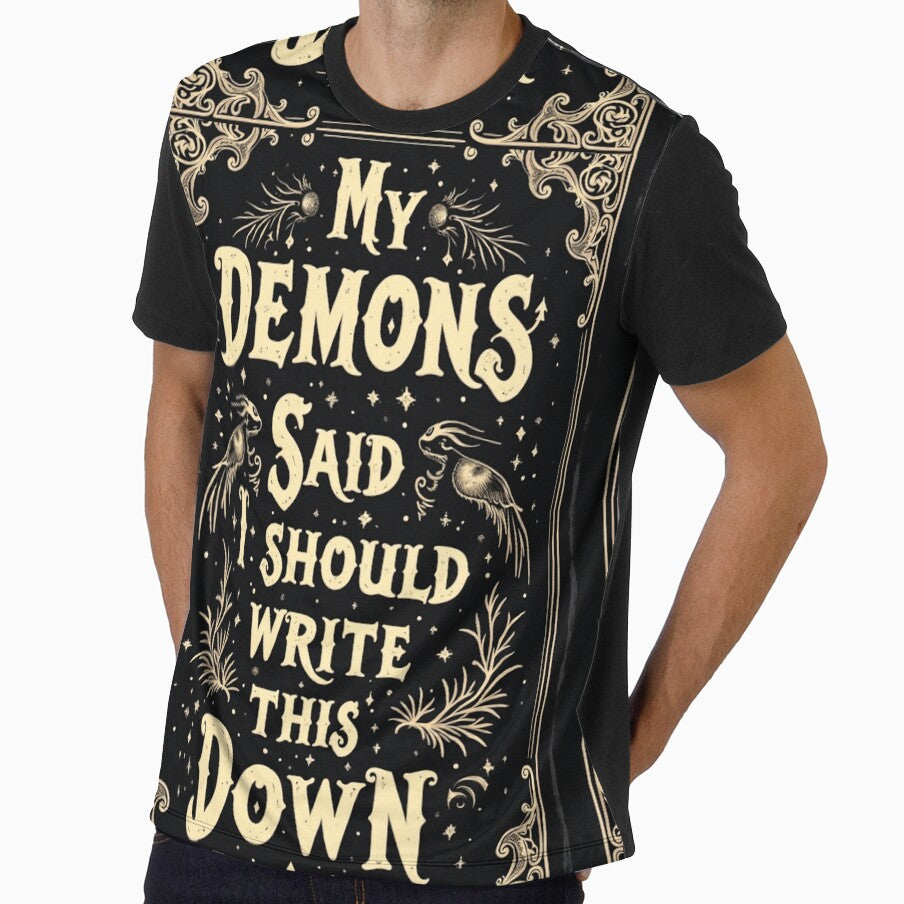 My Demons Said I Should Write This Down | Gothic Dark Humor Journal Gift by Antik by Schulz