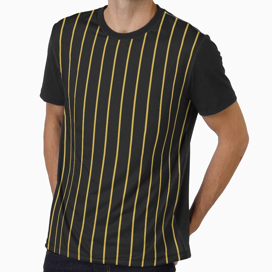 Pinstriped Black And Gold Pattern by pattern-archive