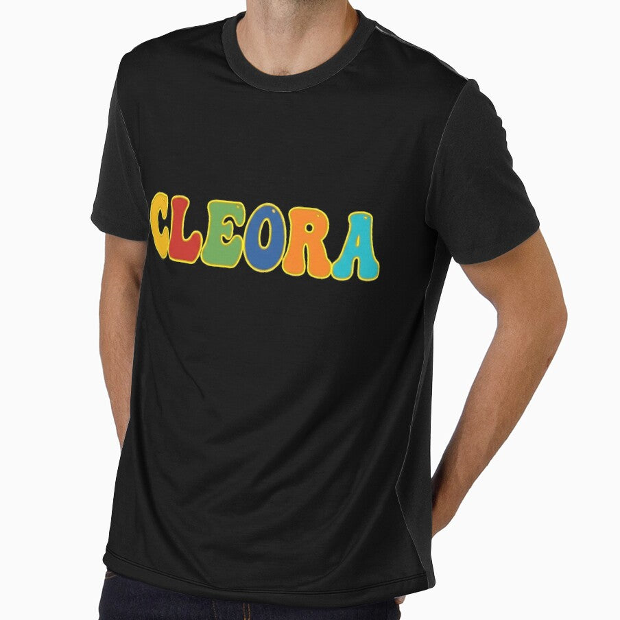 ❤️ CLEORA Personalized Name Wavy Retro Shirt, Coffee Mug, Sticker Gift by HelixPedia