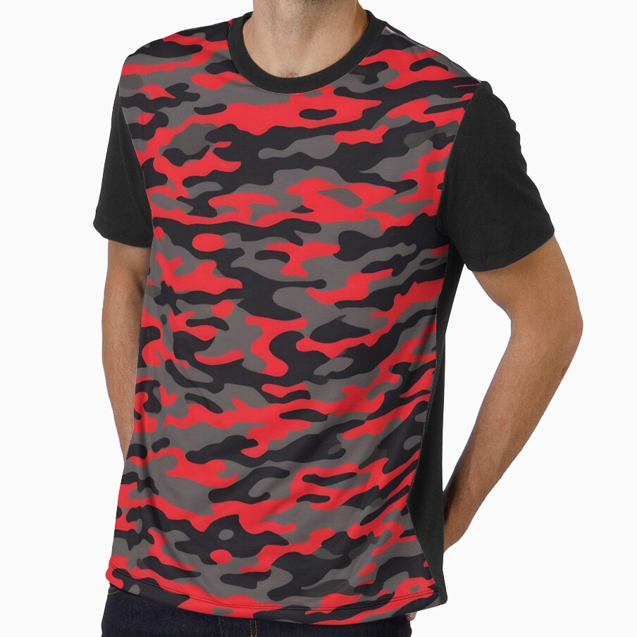 Red and Black Camo by TheCamoShop