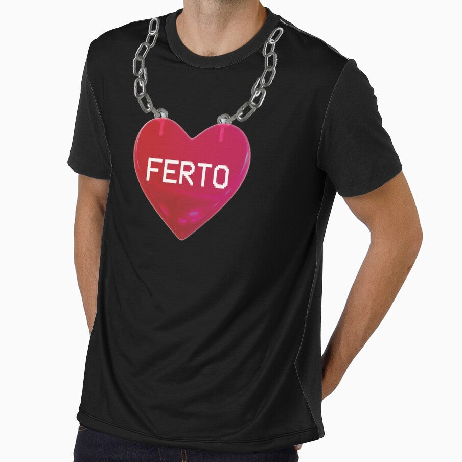 Ferto - Akylas - Eurovision 2026 Greece - Red Heart Necklace Design - United By Music - ESC2026 ESC26 - Eurovision Song Contest 2026 - ESC 2026 by Vision-Tees