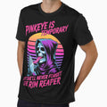 The Rim Reaper Skeleton Pinkeye Is Temporary Retro Vaporwave Meme Art by RenettaFunky