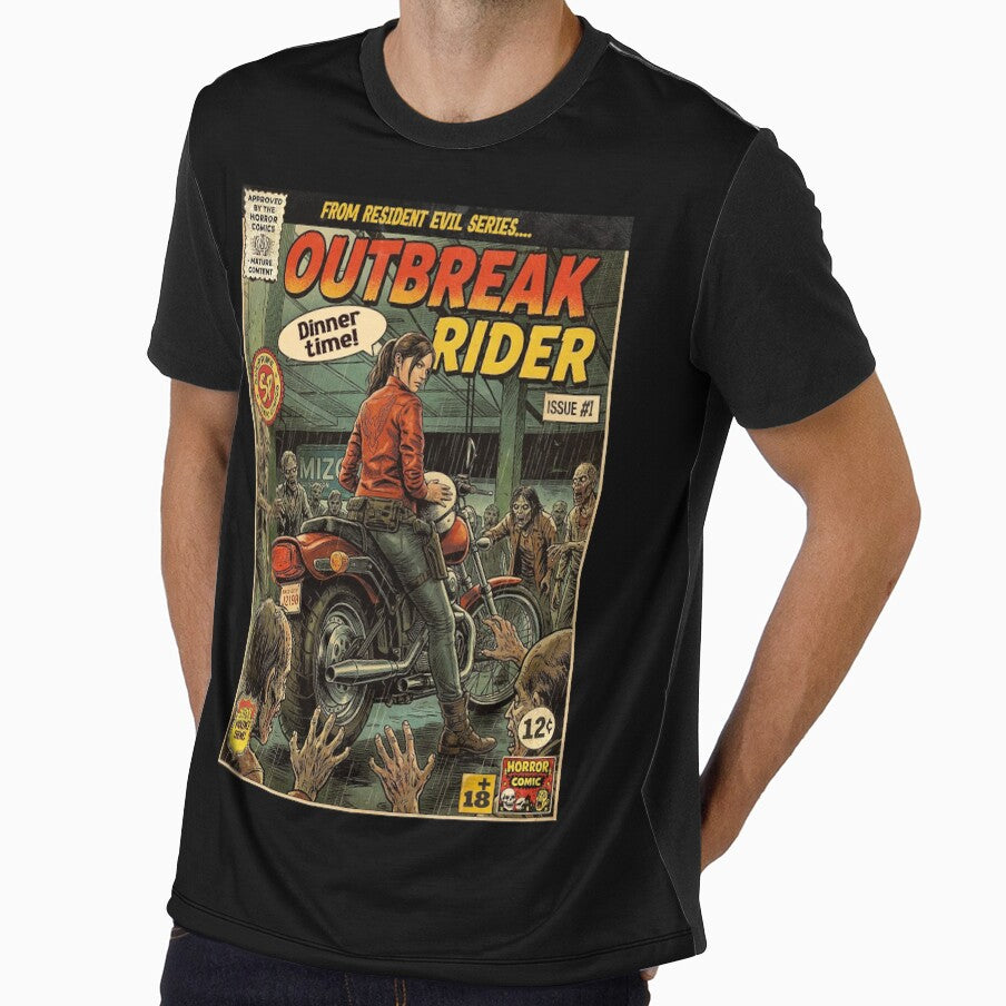 Resident Evil 2 Claire Redfield Retro Vintage Comic Cover Art by Back2Collage
