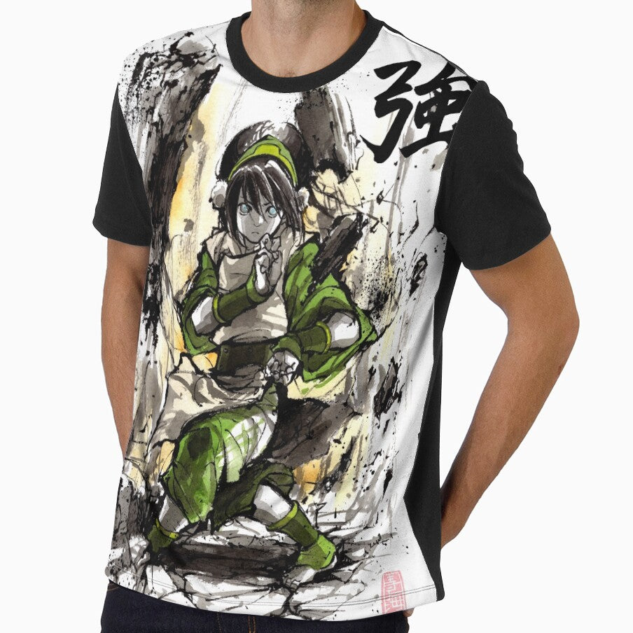 Toph from Avatar with sumi and watercolor by Mycks