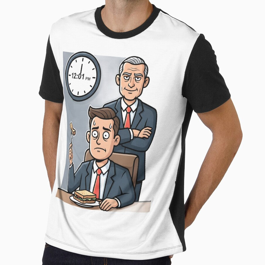Office Lunch Pressure – Funny Corporate Work Humor Illustration by ShopyYO