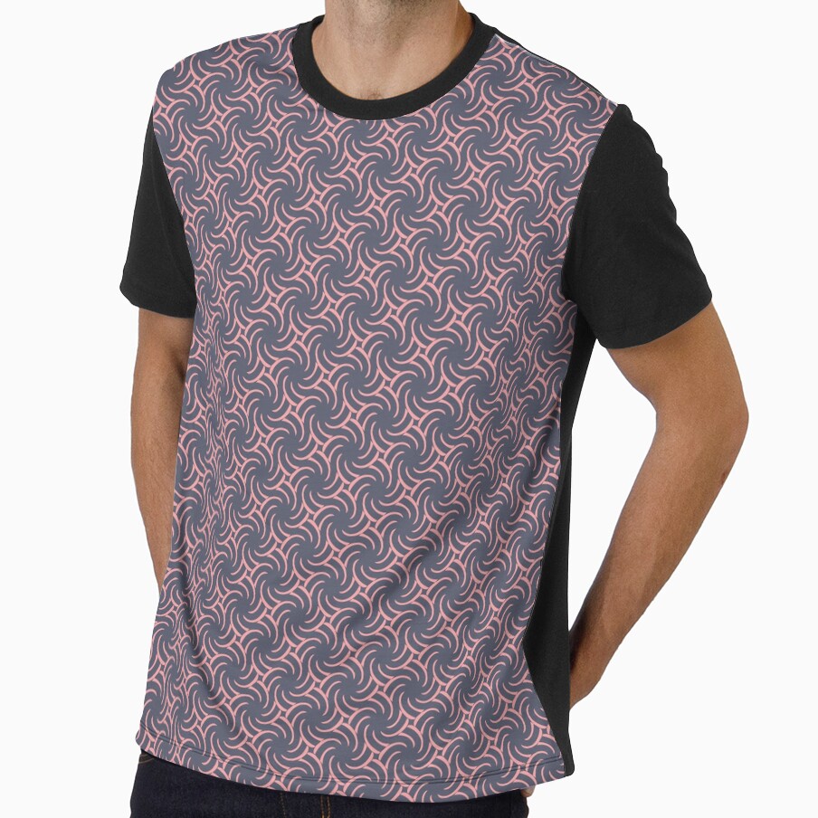 Simple Digital Pink Swirl Pattern | Retro | Vintage by foundatelier