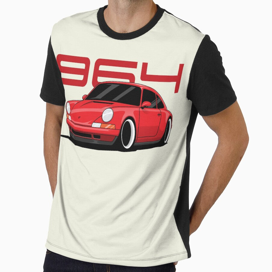 Porsche 964 Illustration Red by blackdogshop