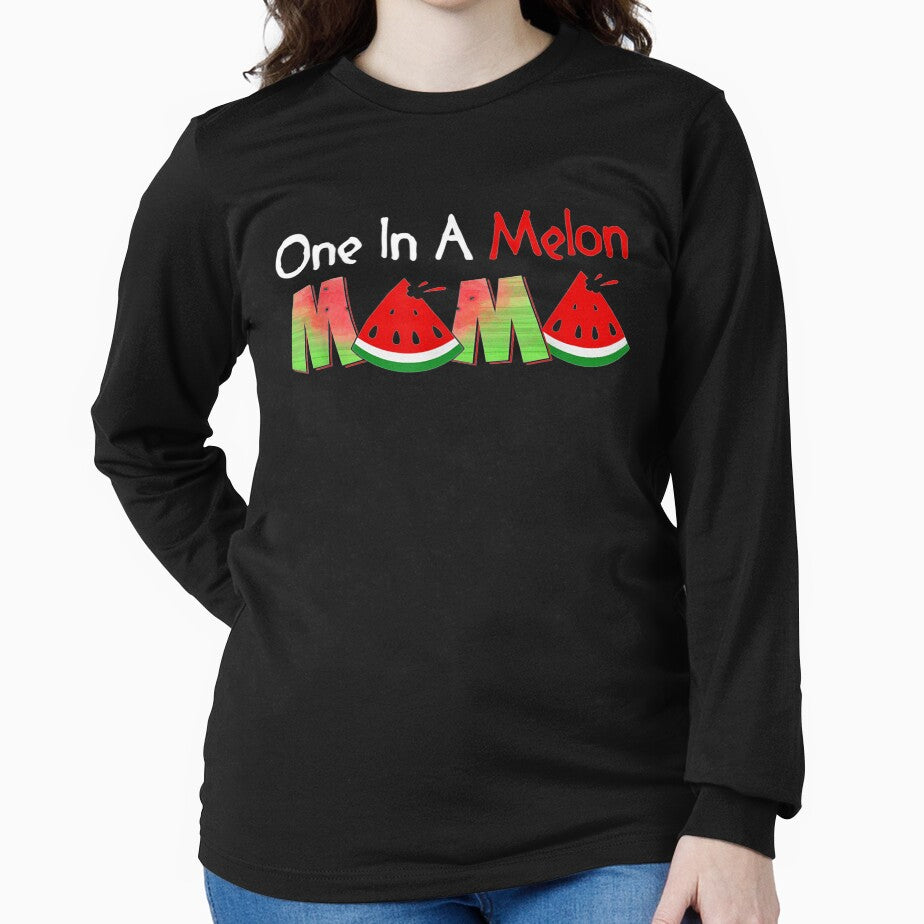 One In A Melon Mama Fatshers Day Pun Watermelon by lucretia155