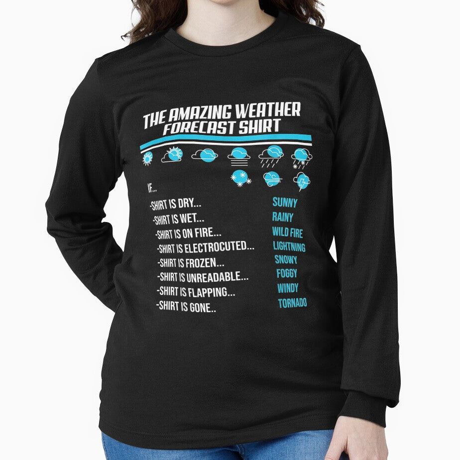 Mens Funny Sarcastic Weather Forecast Quote For A Humor Lover by christinero2