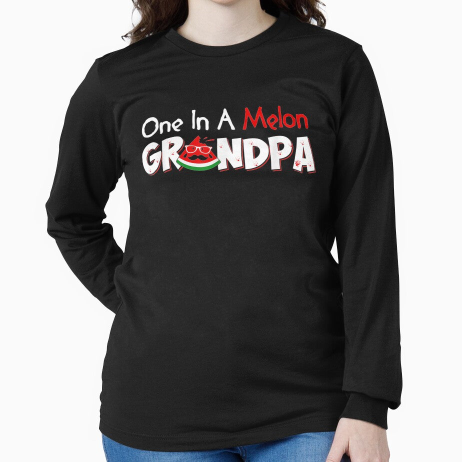 One In A Melon Grandpa Fathers Day Pun Watermelon by robinxam