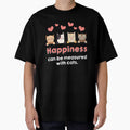 Cat Lover gift Happiness Can Be Measured In Cats  Funny Meme Quote by djpraxis