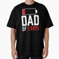Dad of 2 Boys Shirt. Father's day Shirt. Funny Dad Sticker. Dad Socks. Gift for Father. Funny Husband Shirt. Gift for him. Papa Shirt Gift. Boys Gift. by Aknarin Thika