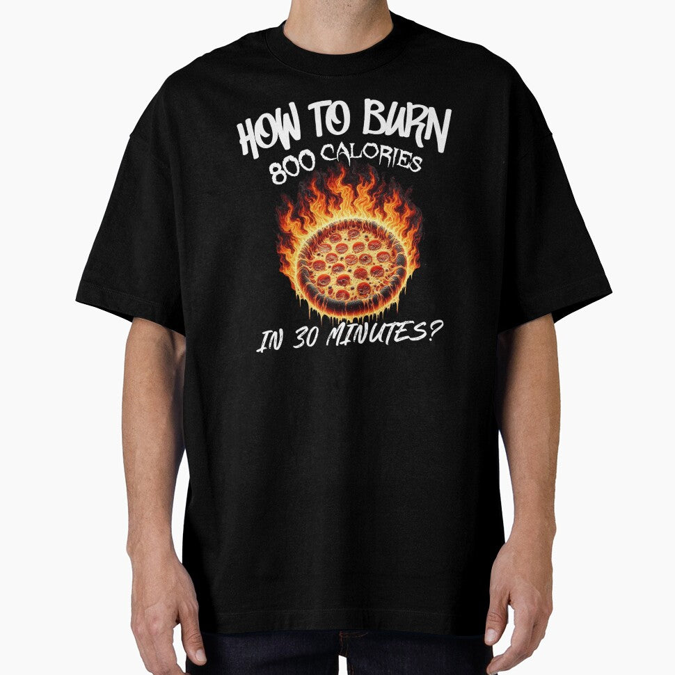Cheesy Dad Joke Slice of Pizza How to Burn 800 Calories in 30 Minutes by illustroVibe