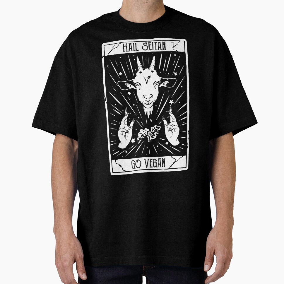 Hail Seitan Go Vegan. Funny veganism design of Seitan, funny veganism seitan by TheJapaneseFox