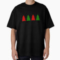 Cedar Trees - Red & Green by TheeForestFox Shop